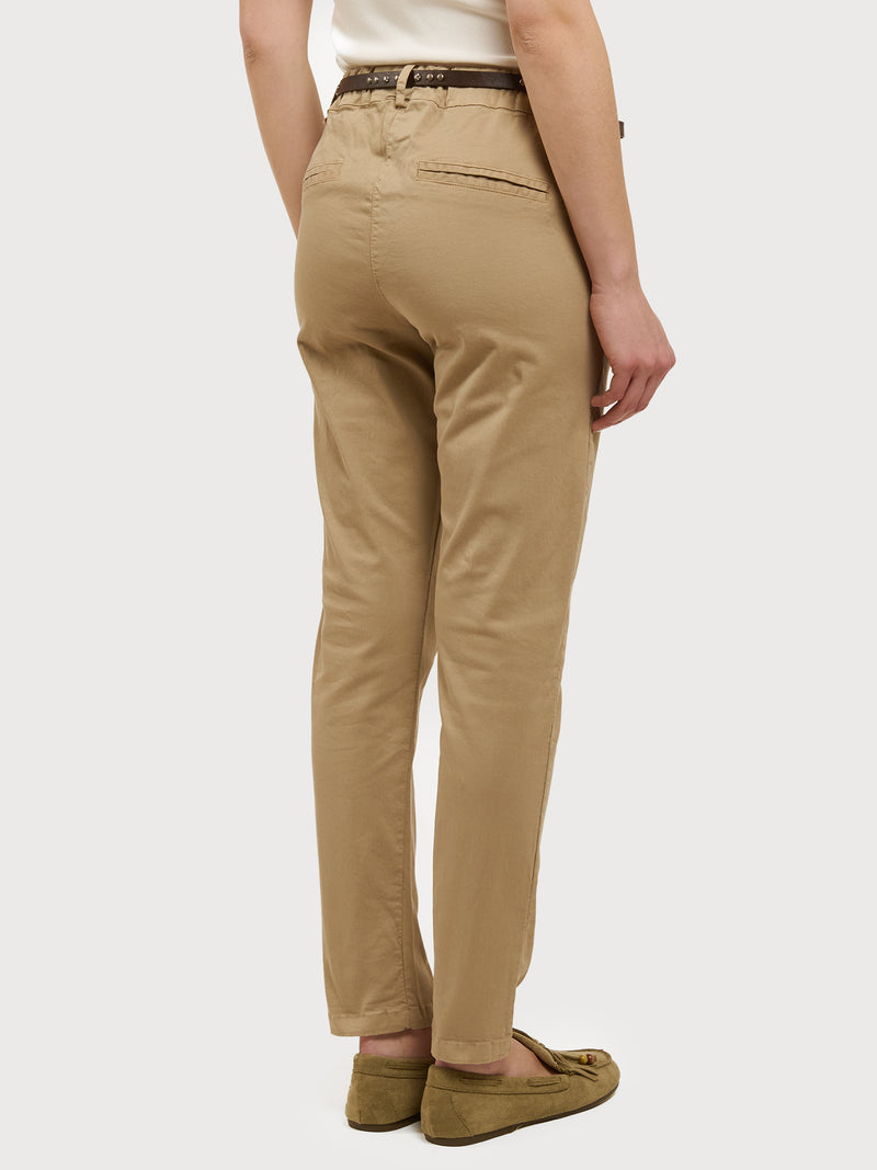 Pantaloni slim fit in cotone