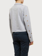 Giacca in ecocamoscio con anelli