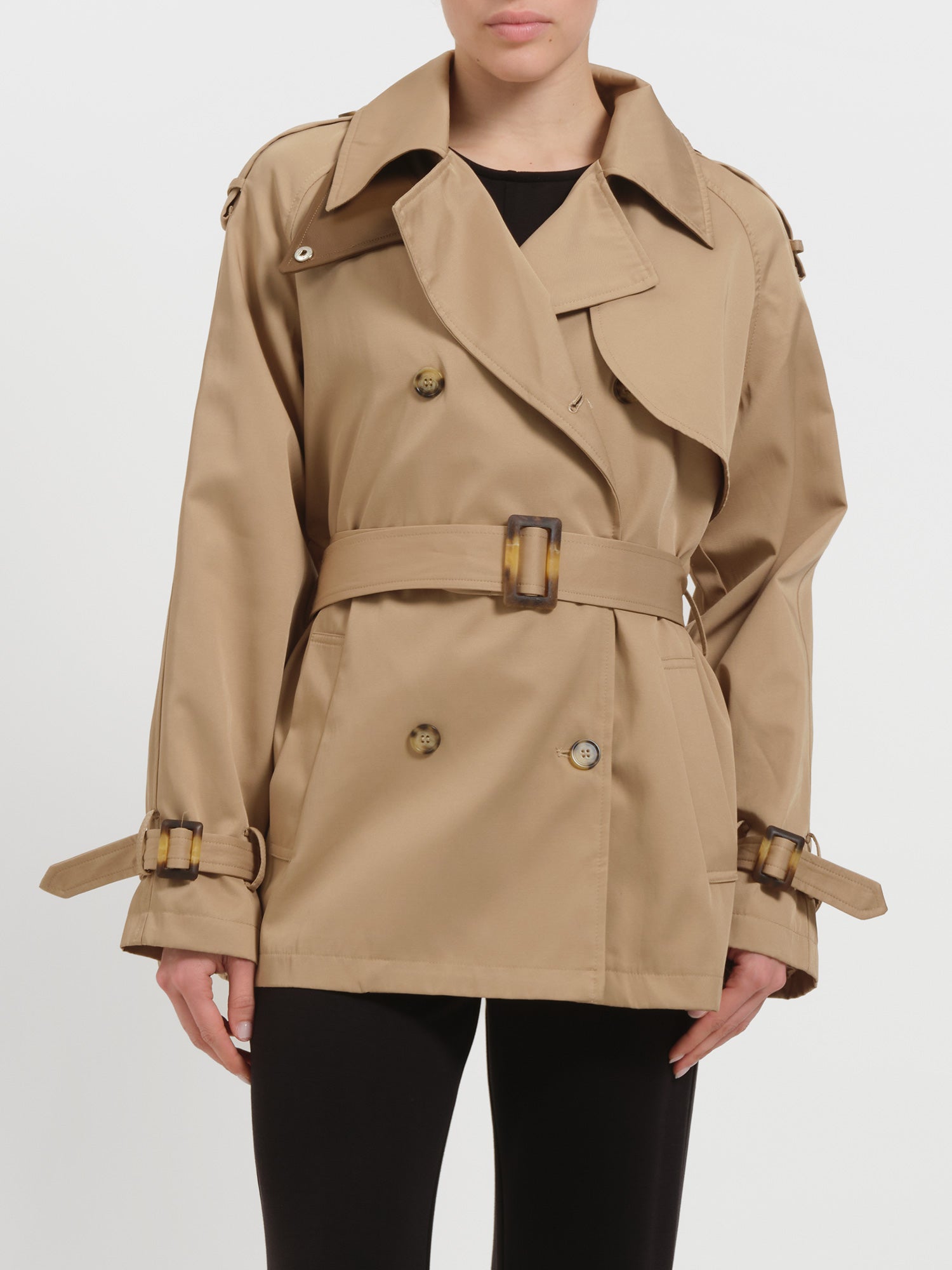 Trench corto doppiopetto