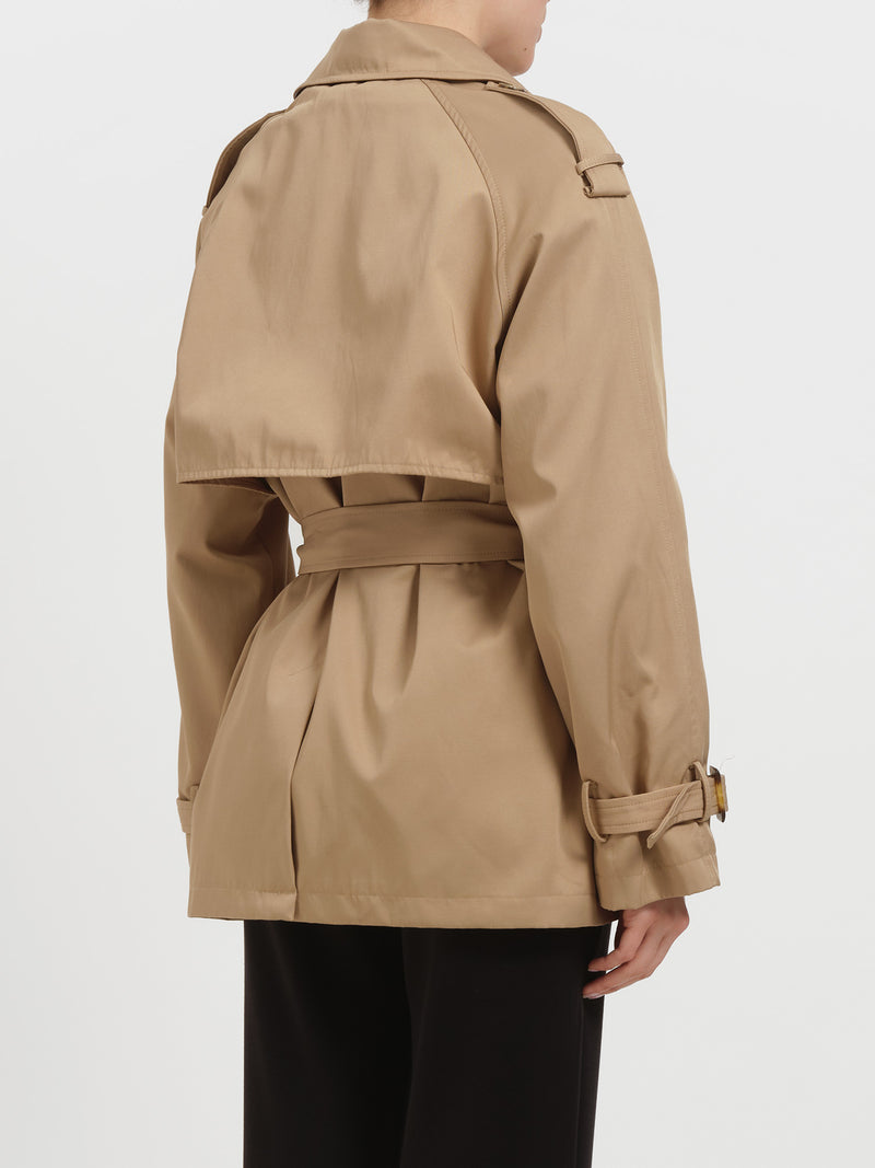 Trench corto doppiopetto