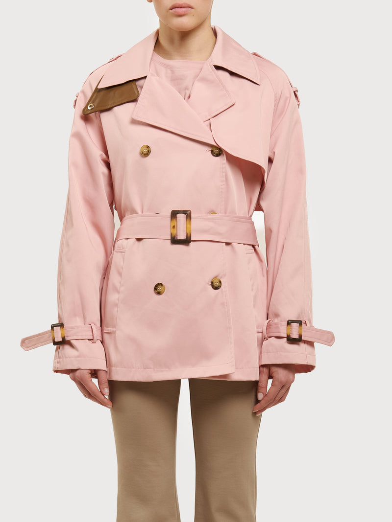 Trench corto doppiopetto