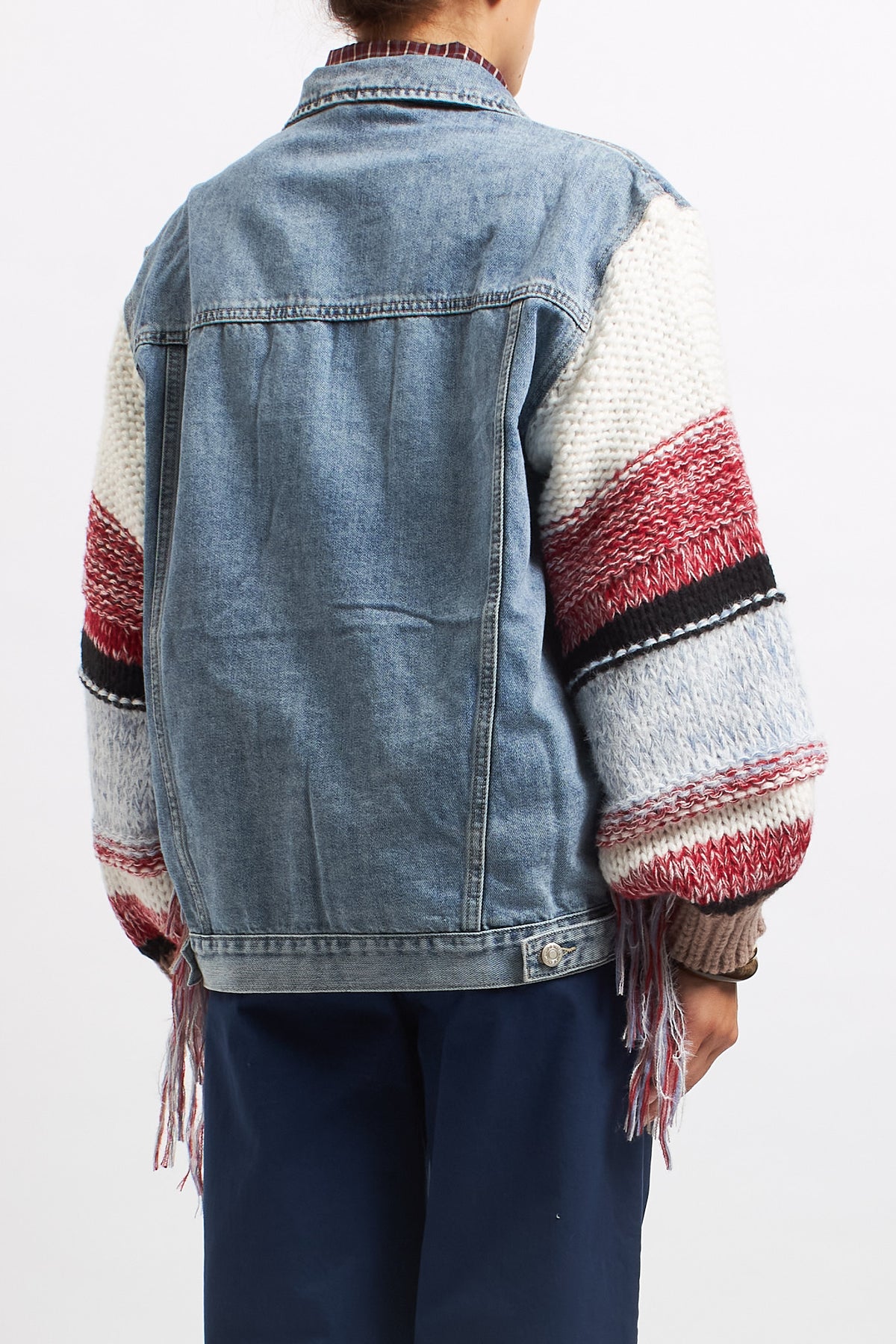 Giacca di jeans con frange