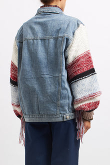 Giacca di jeans con frange