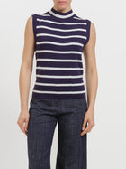 Lupetto a righe senza maniche