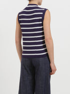 Lupetto a righe senza maniche