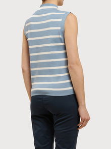 Lupetto a righe senza maniche