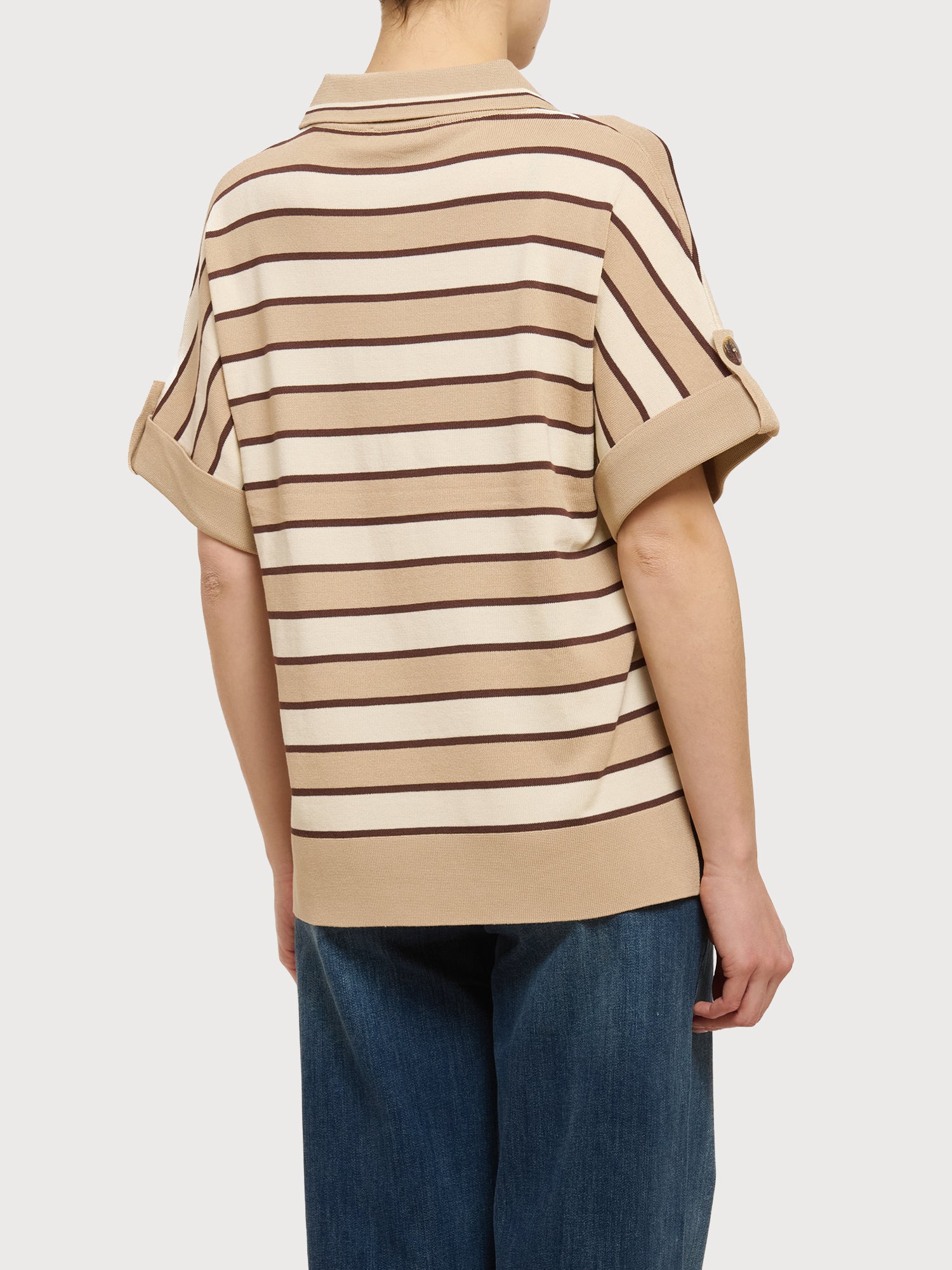 Maglia polo a righe