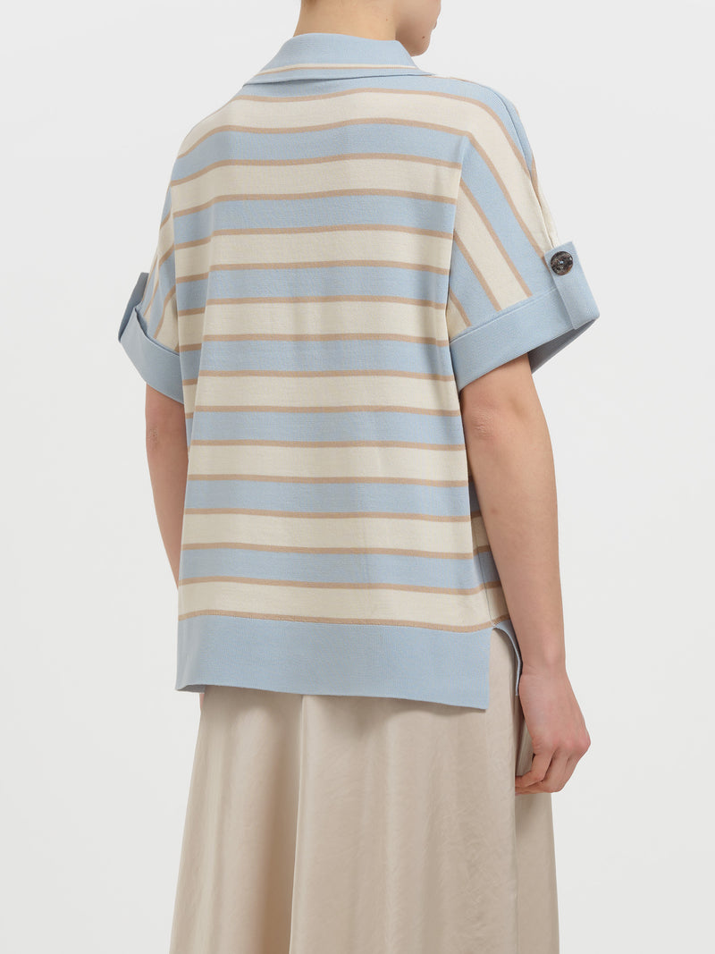 Maglia polo a righe