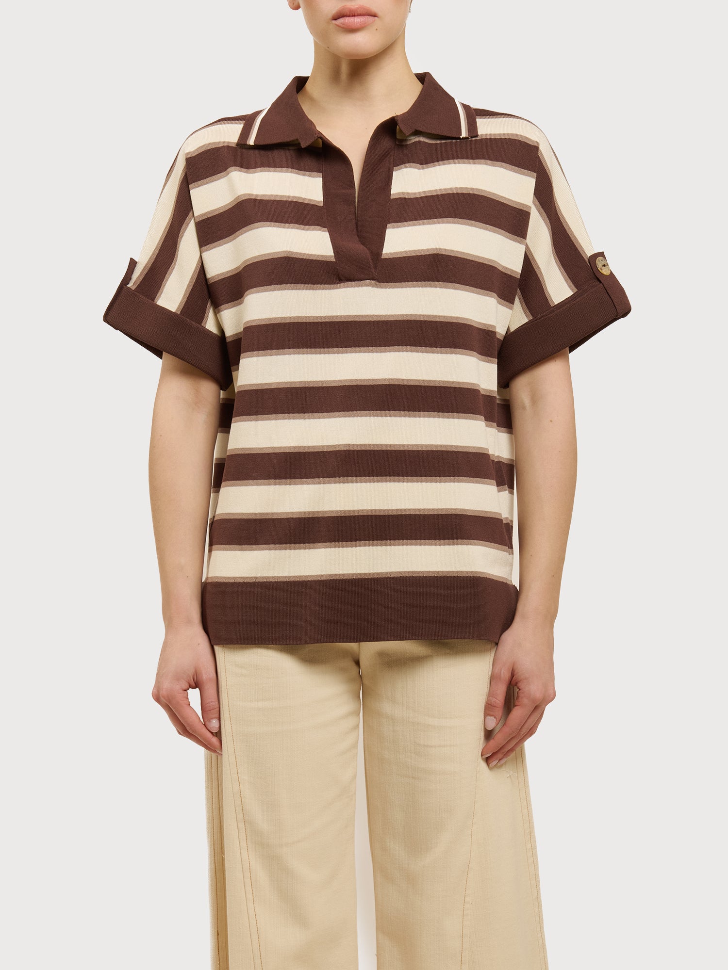 Maglia polo a righe