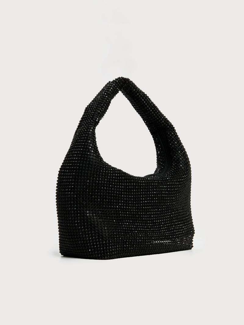 Borsa clutch con strass