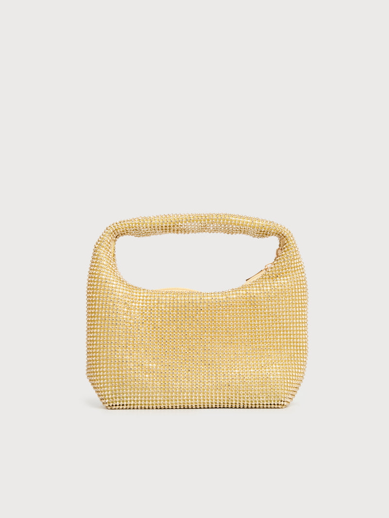 Borsa clutch con strass