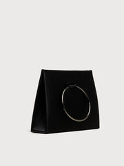 Clutch bag with ring handle
