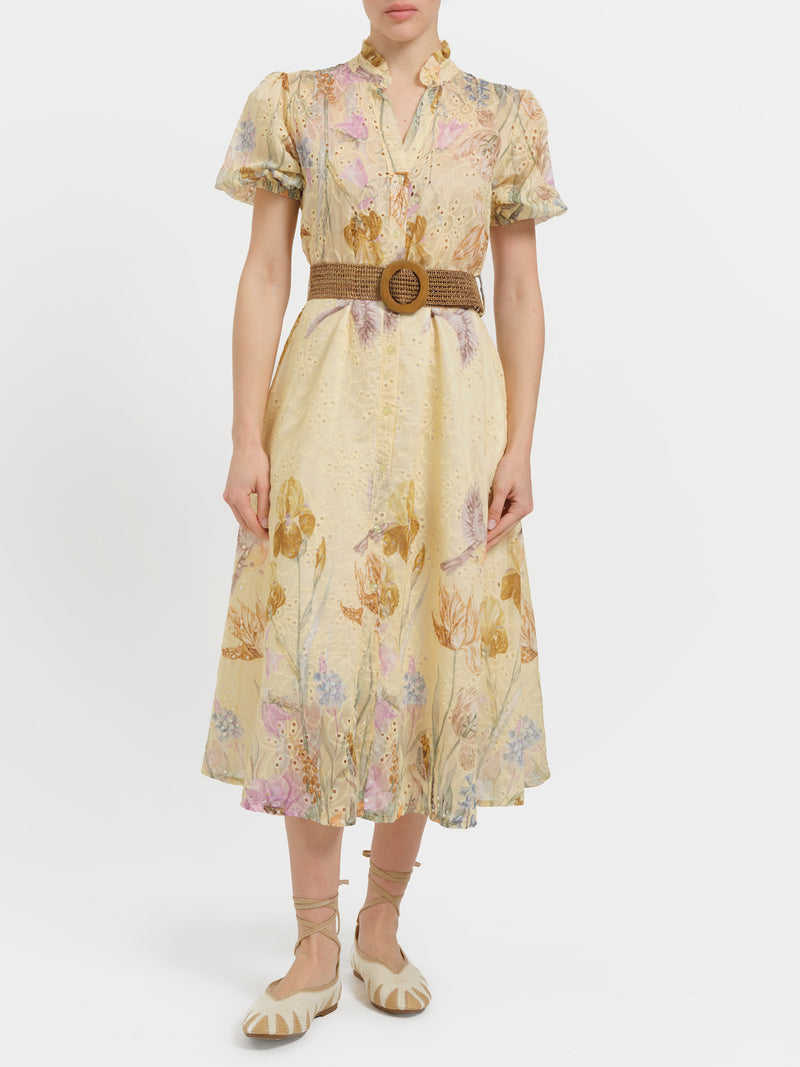 Abito chemisier in pizzo san gallo