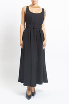 Dress with square neckline