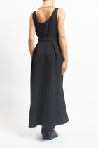Dress with square neckline