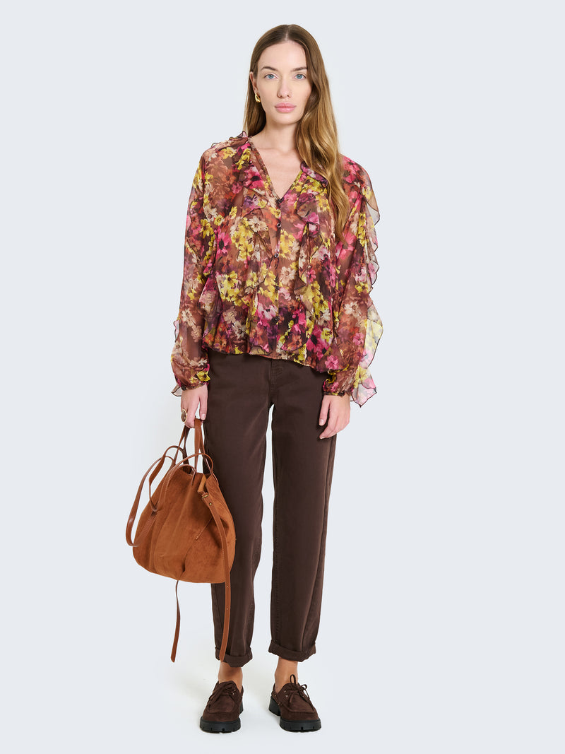 FLORAL PRINT BLOUSE