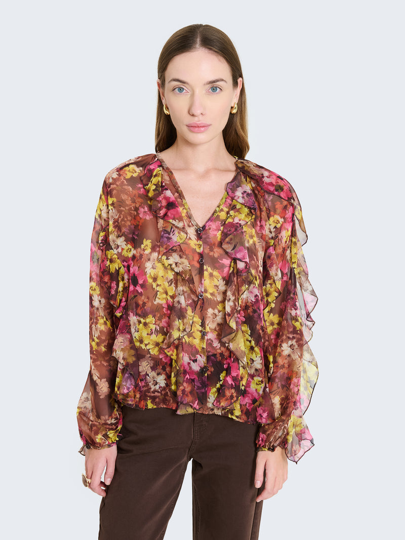 FLORAL PRINT BLOUSE