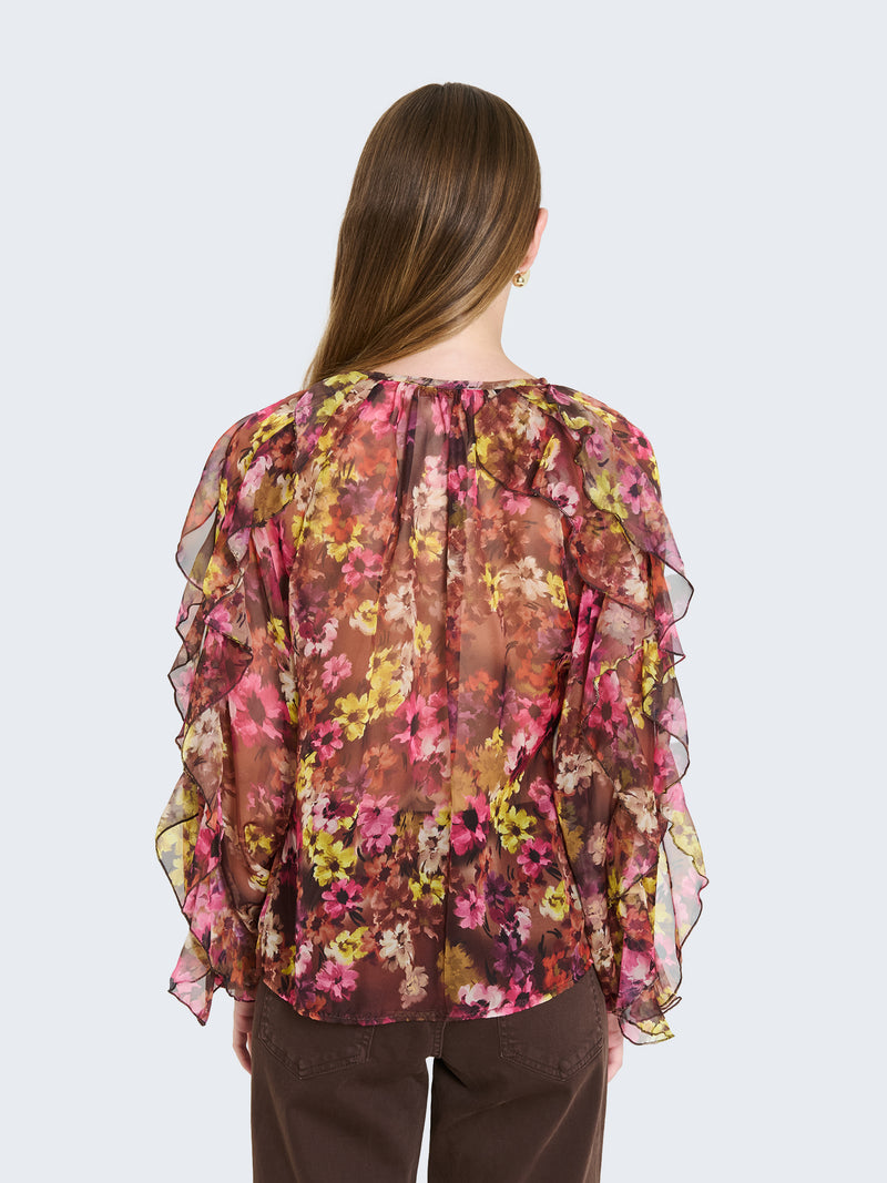 FLORAL PRINT BLOUSE