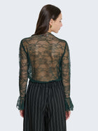 Maglia a maniche lunghe in pizzo