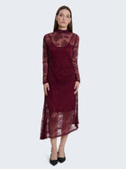 Abito lungo in pizzo