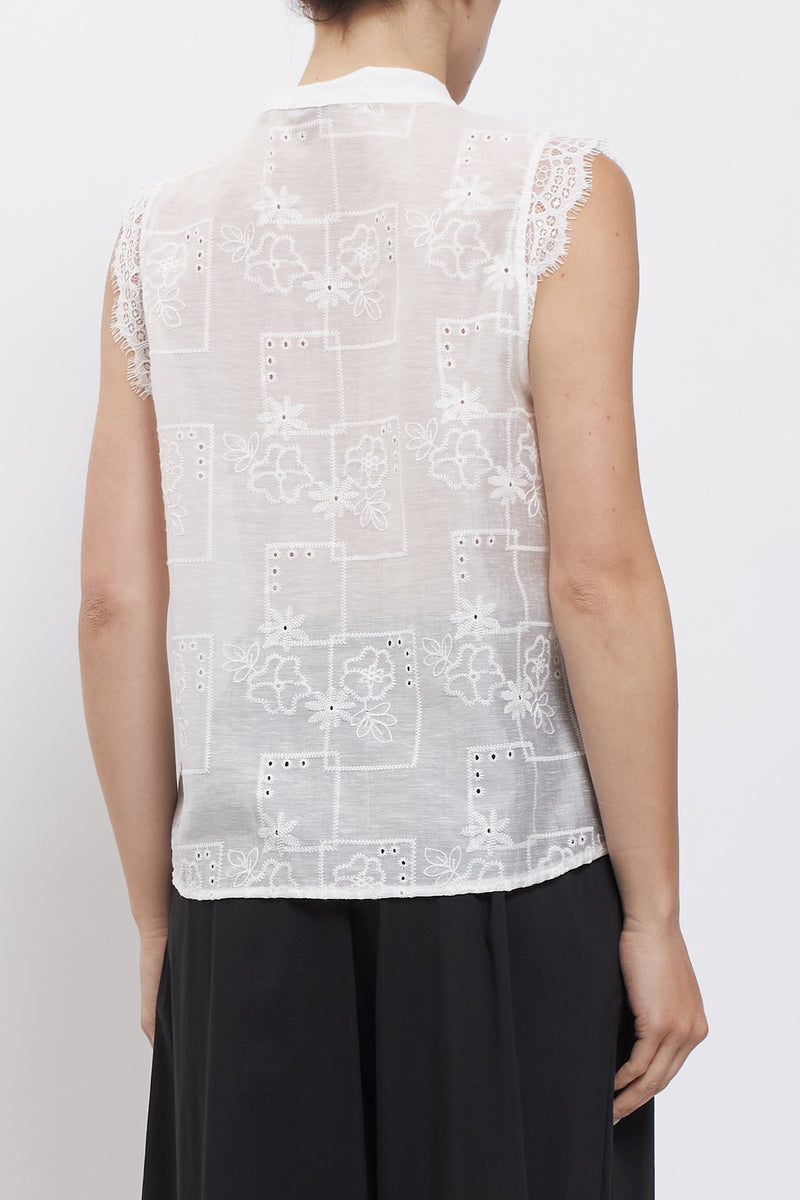 Camicia smanicata con nodi