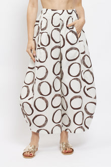 Pantaloni balloon con fantasie geometriche