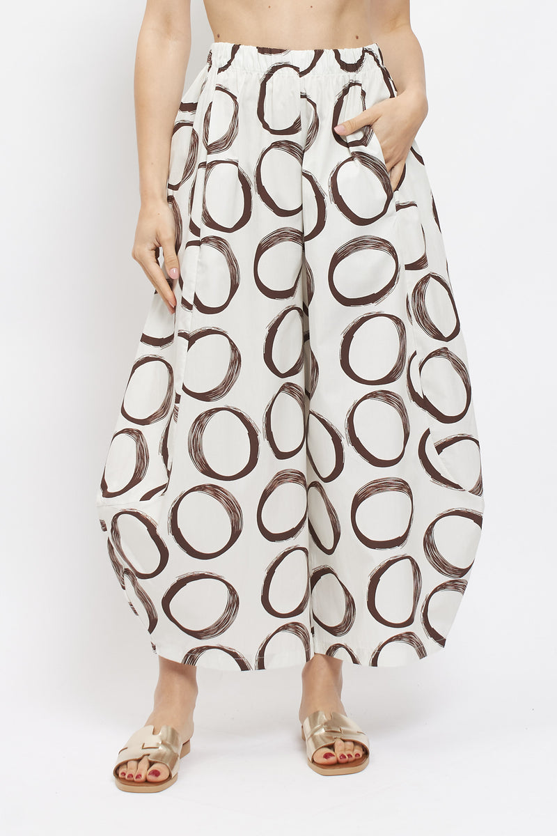 Pantaloni balloon con fantasie geometriche