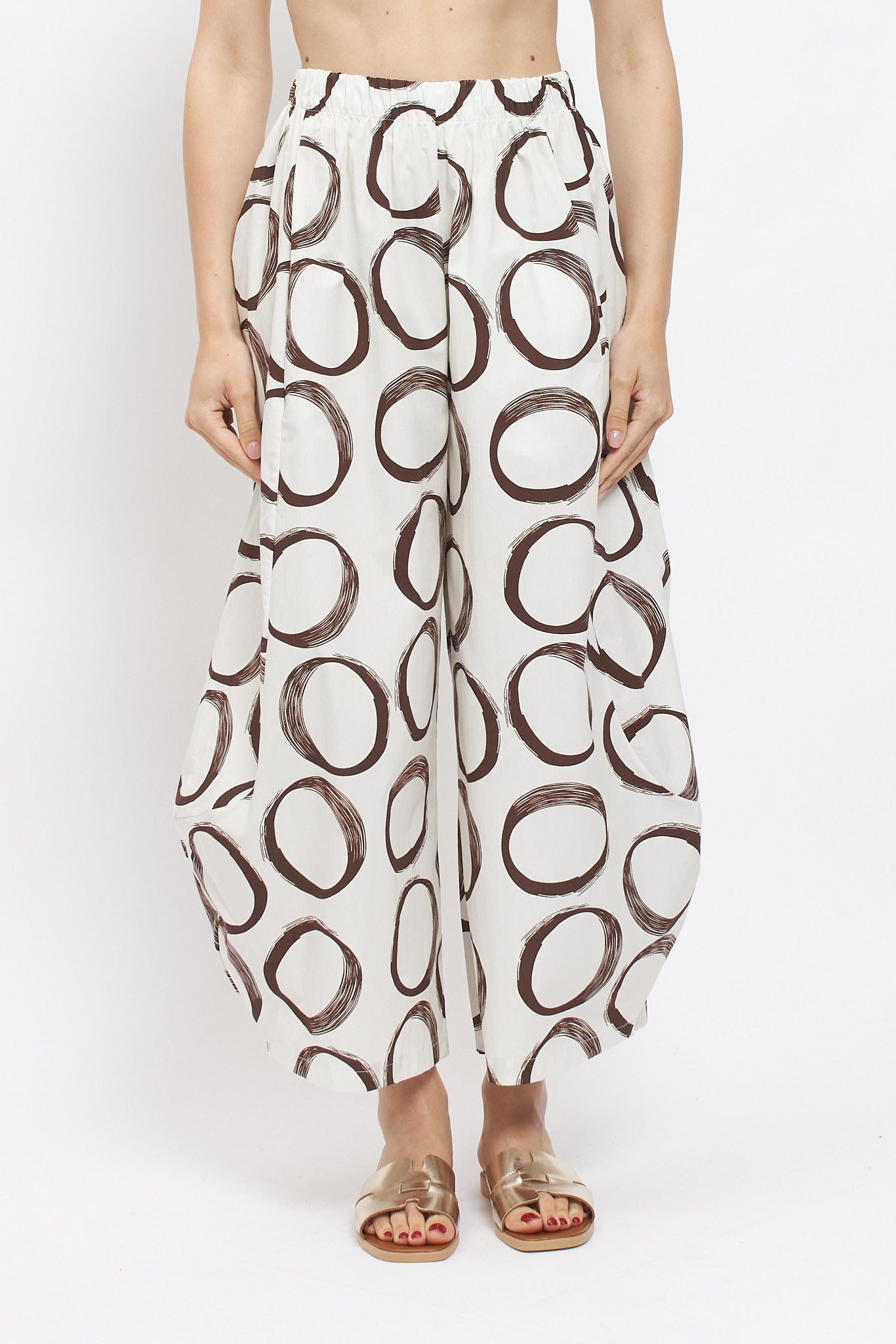 Pantaloni balloon con fantasie geometriche