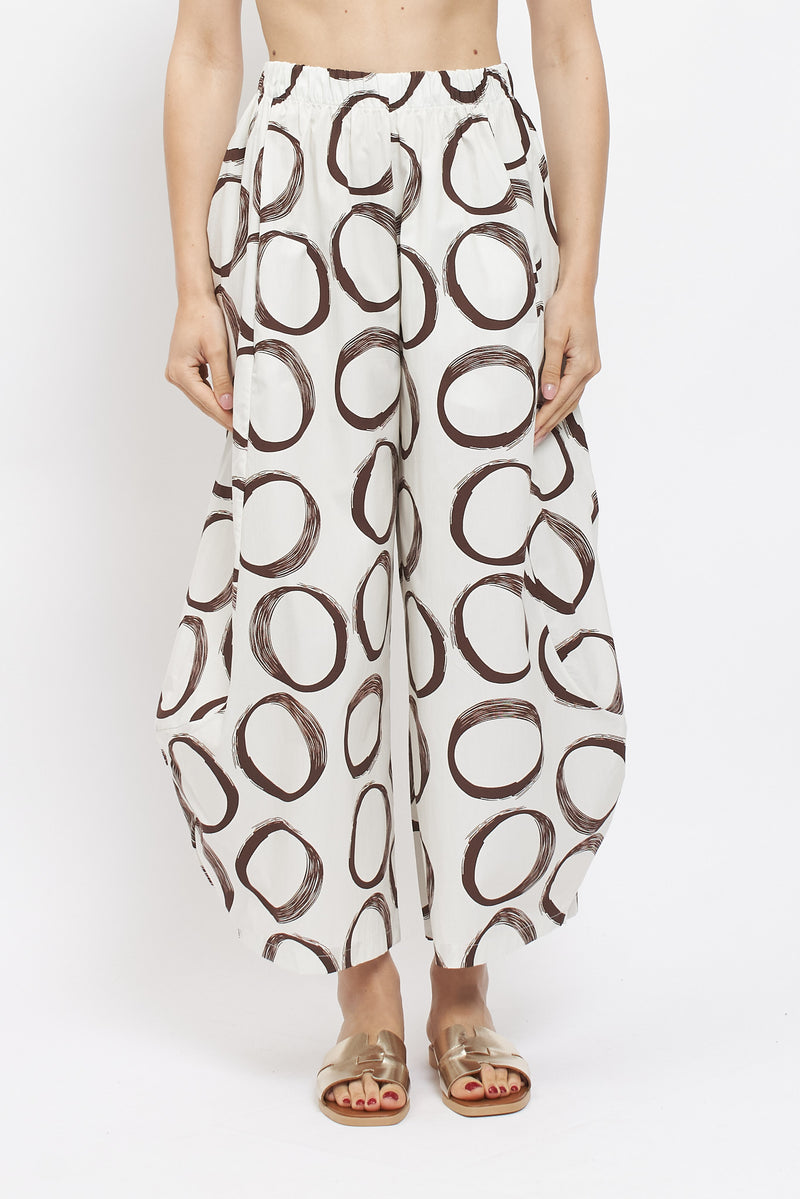 Pantaloni balloon con fantasie geometriche