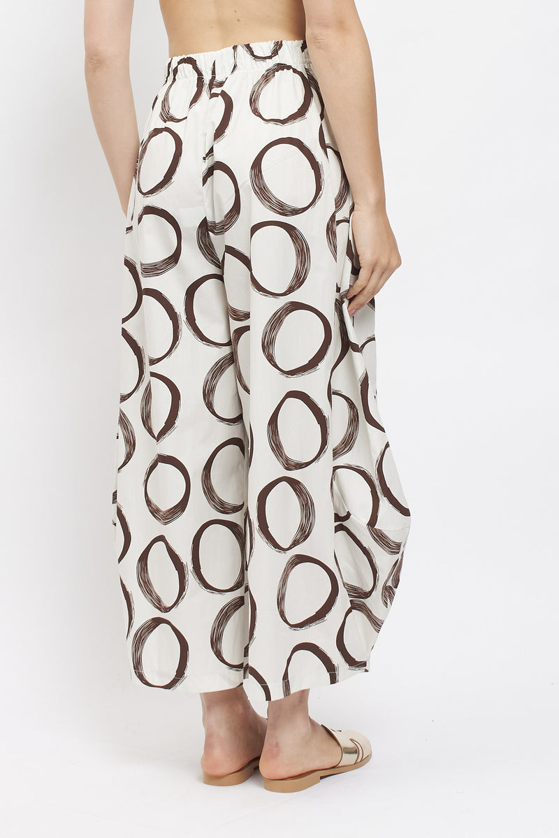 Pantaloni balloon con fantasie geometriche