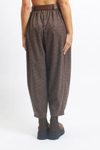 Pantalone barrell con pannello