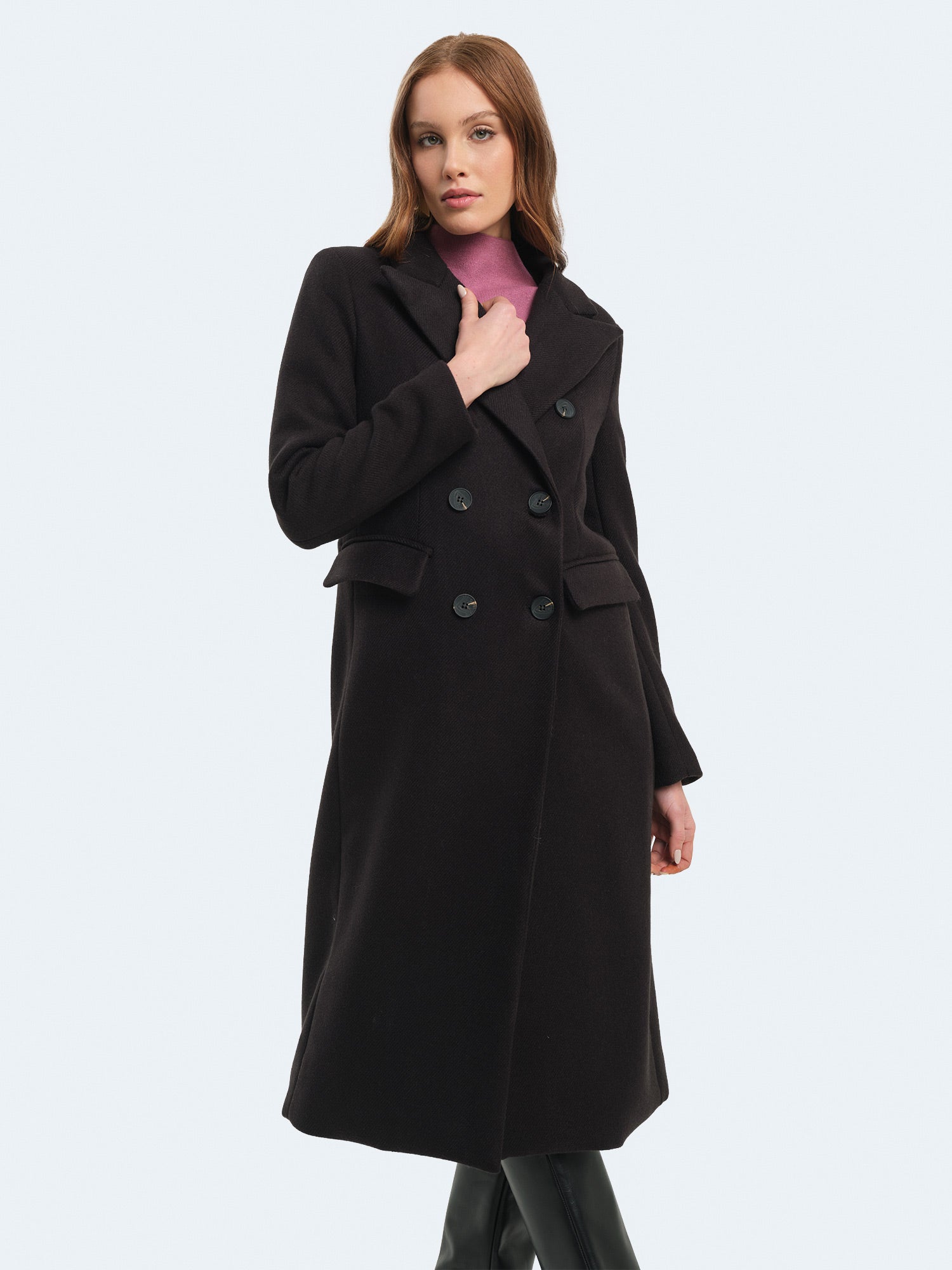 Cappotto lungo doppiopetto