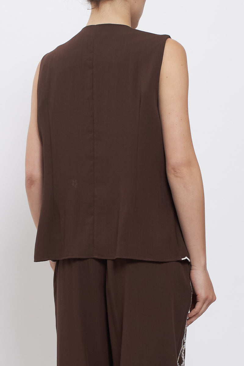 Gilet con ricami