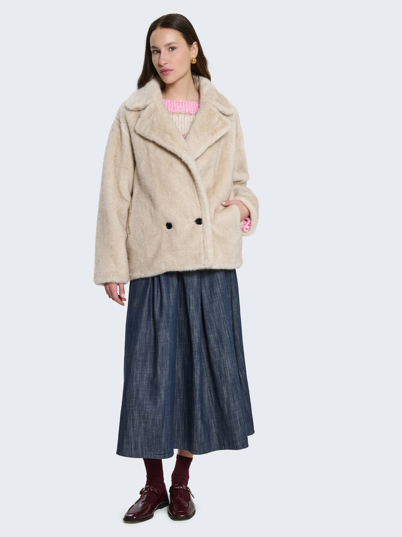 Gonna in denim con cintura
