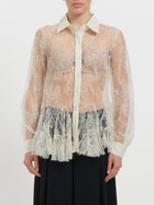 Camicia in pizzo con balze