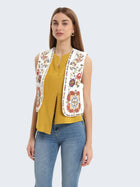 Gilet ricamato con paillettes