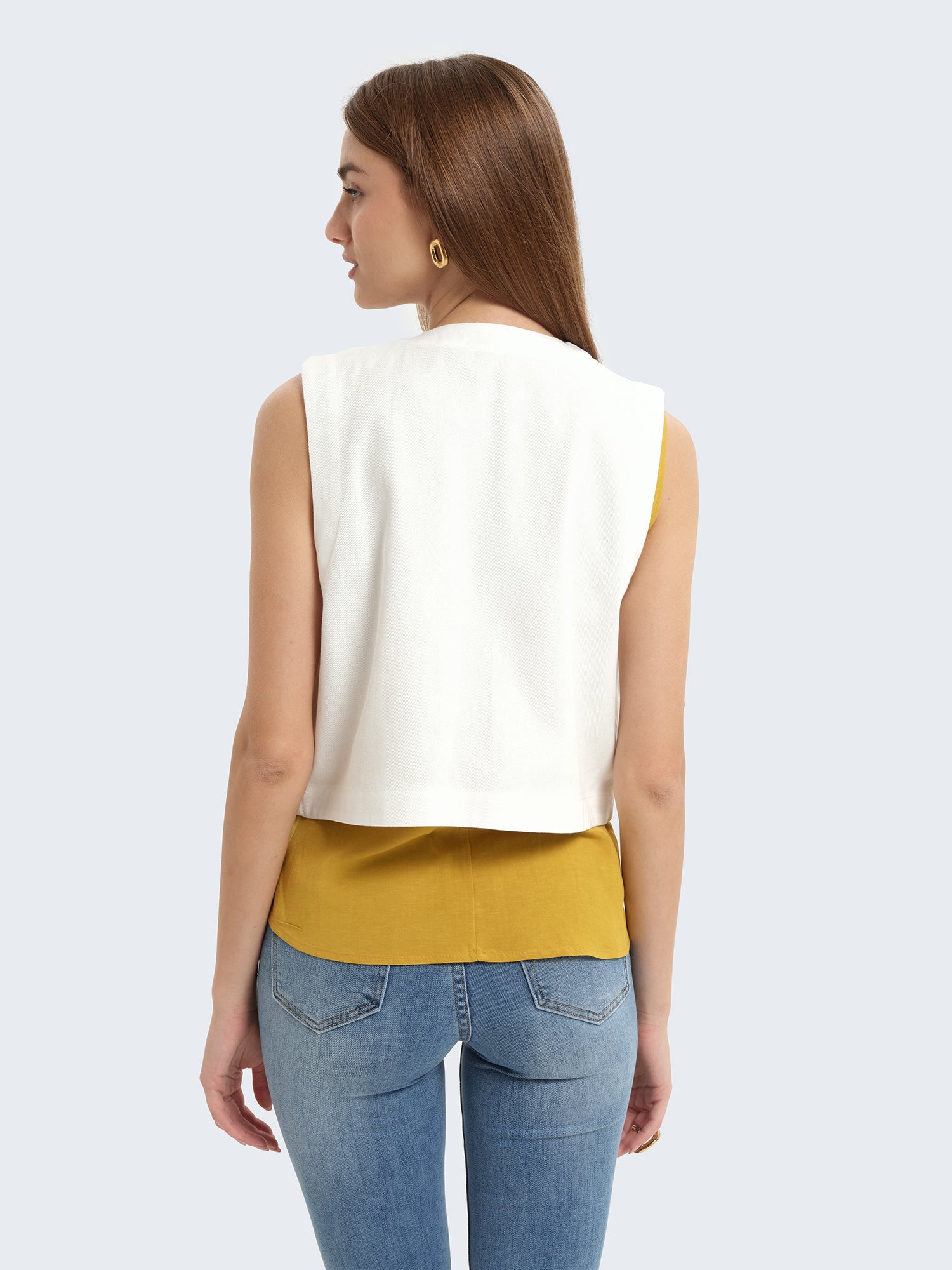 Gilet ricamato con paillettes