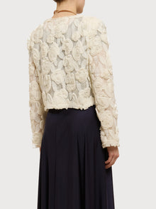 Bolero con rose e perline