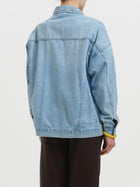 Giacca jeans oversize con strass