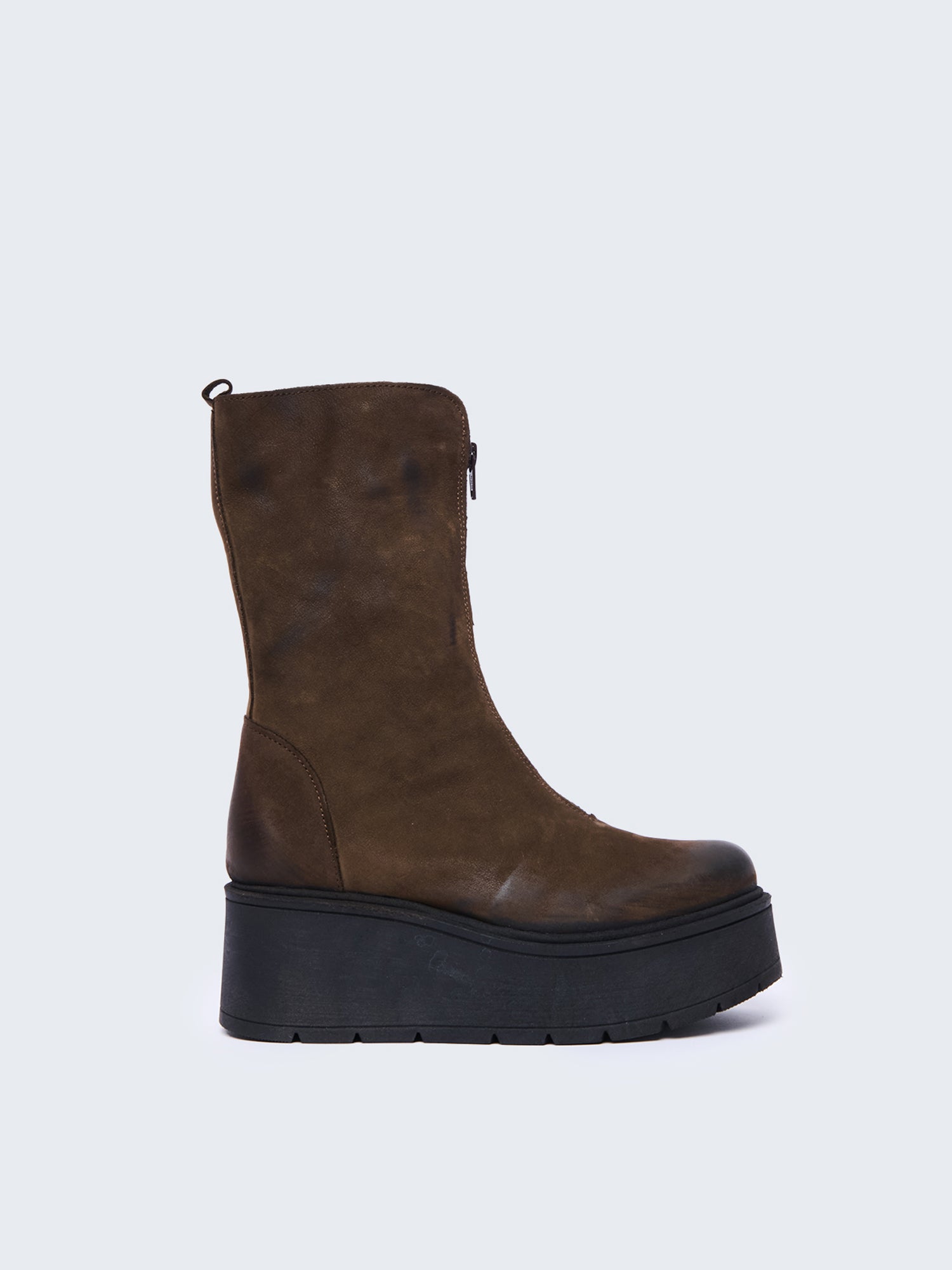 Stivaletto con platform e zip