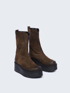 Stivaletto con platform e zip
