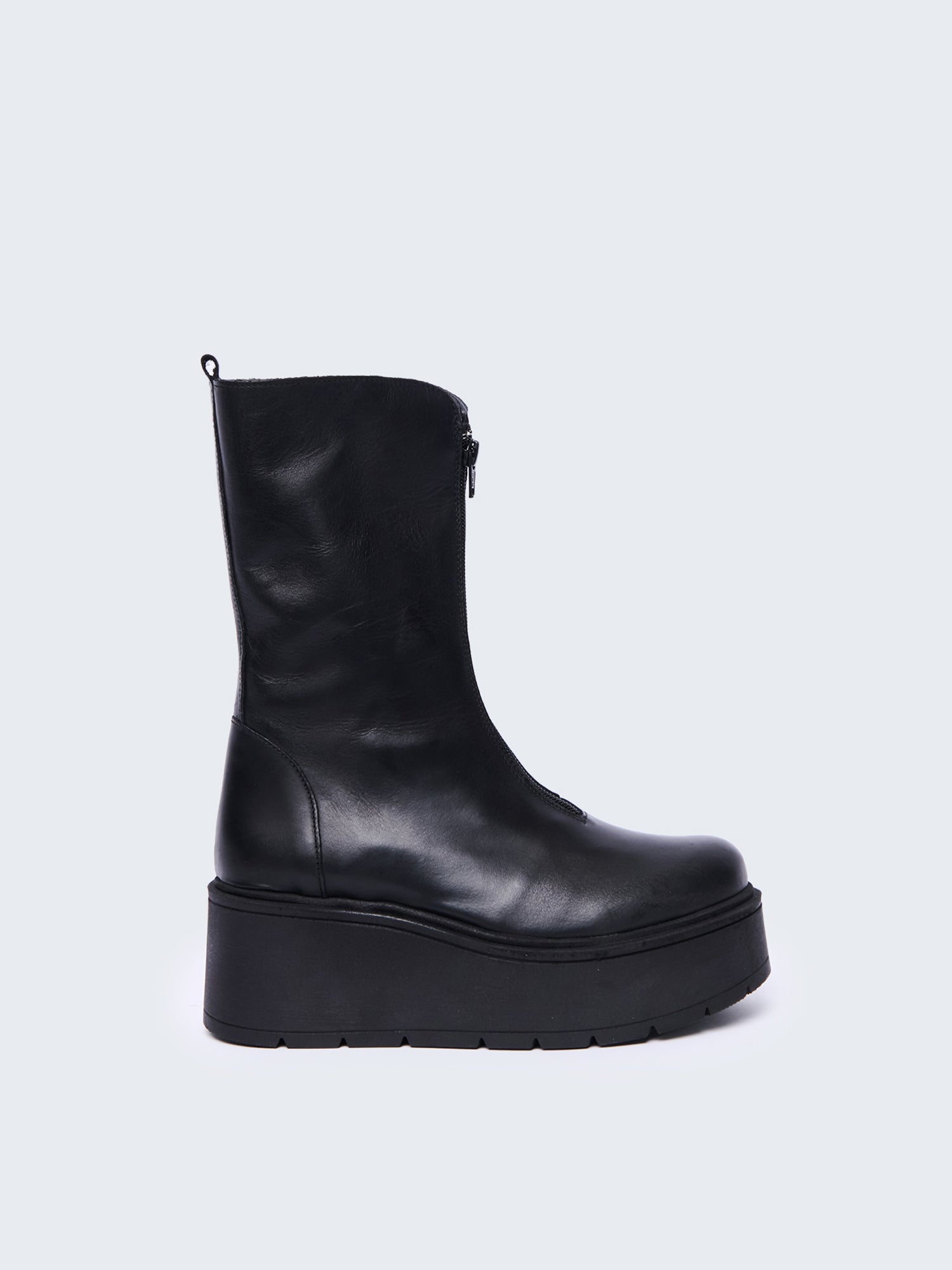 Stivaletto con platform e zip