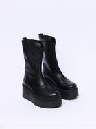 Stivaletto con platform e zip