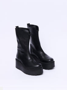 Stivaletto con platform e zip