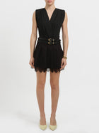 Body con spalline imbottite