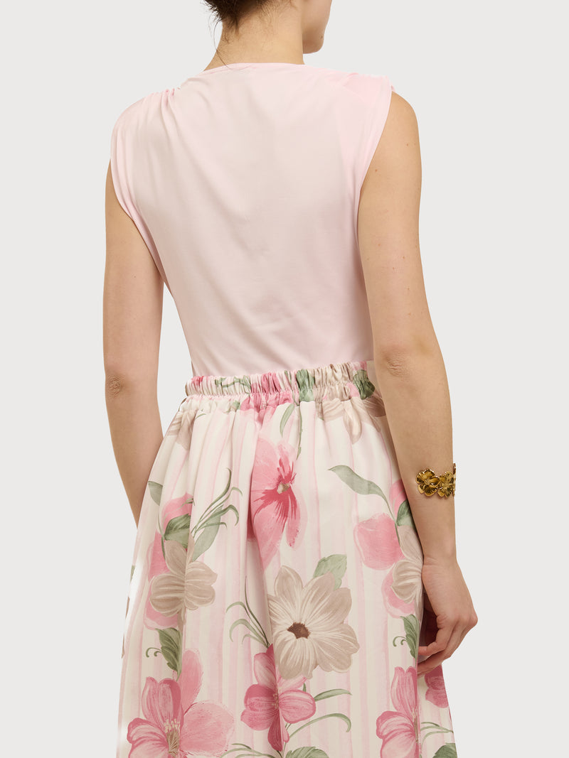 Body con spalline imbottite