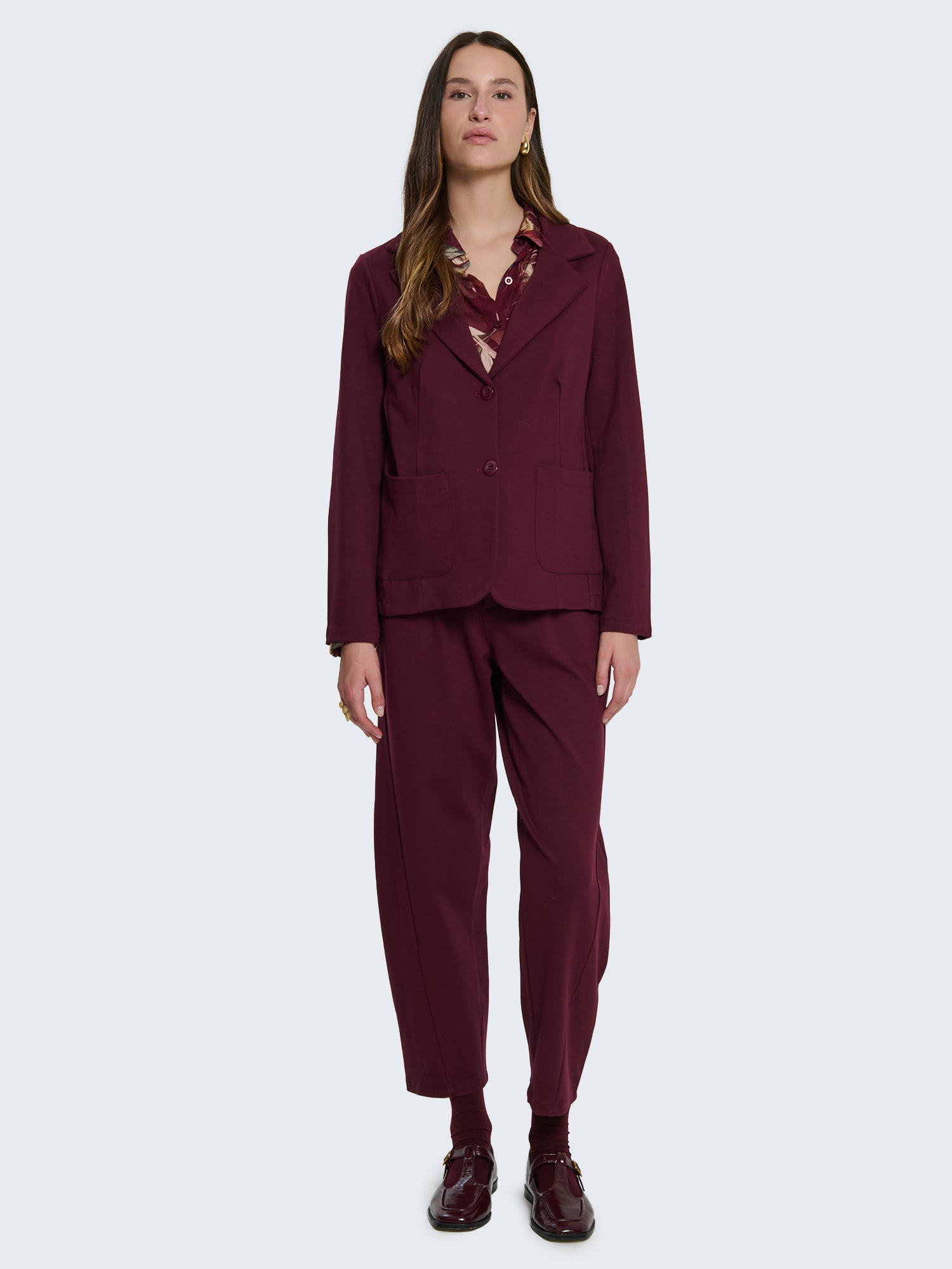 Pantaloni balloon punto milano