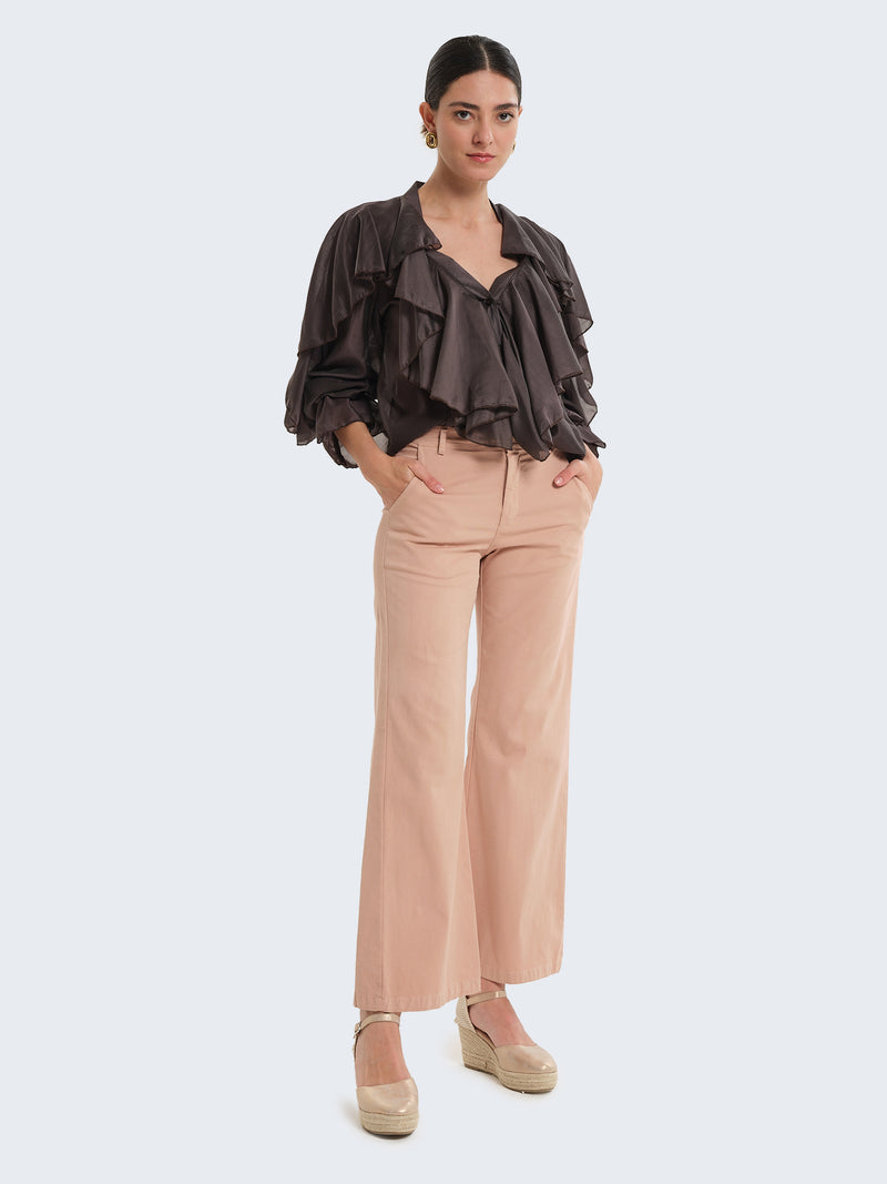 Camicia con volant