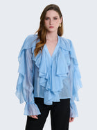 Camicia con volant