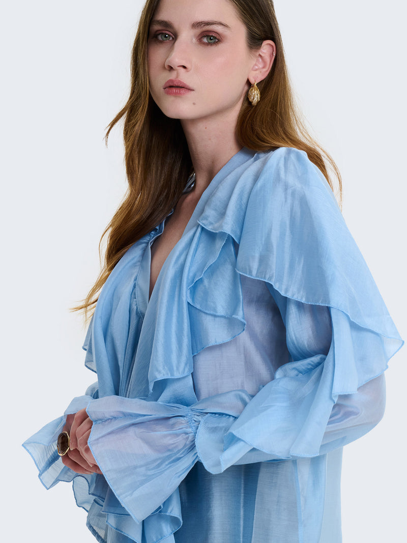 Camicia con volant